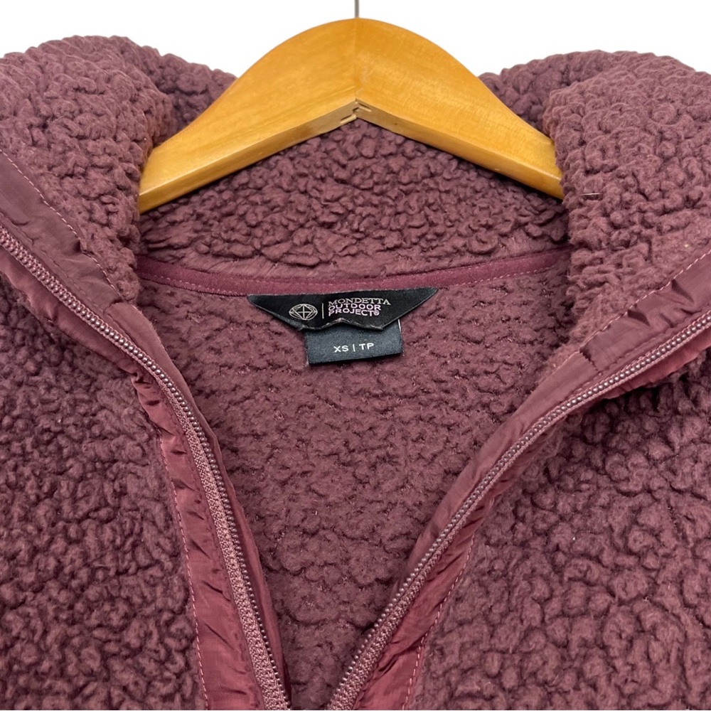 Modetta Outdoor Project Maroon Pullover Turtleneck Fleece Sweater Size XS - Picture 3 of 7